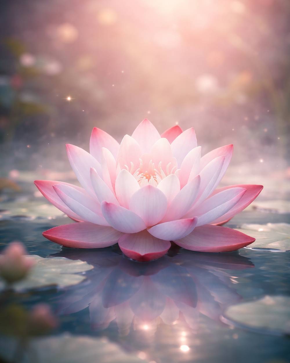Flor de loto simbolizando transformación espiritual y despertar de la conciencia