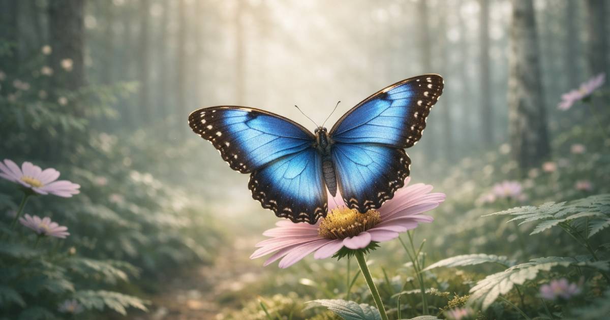 Mariposa simbolizando transformación y energía creadora