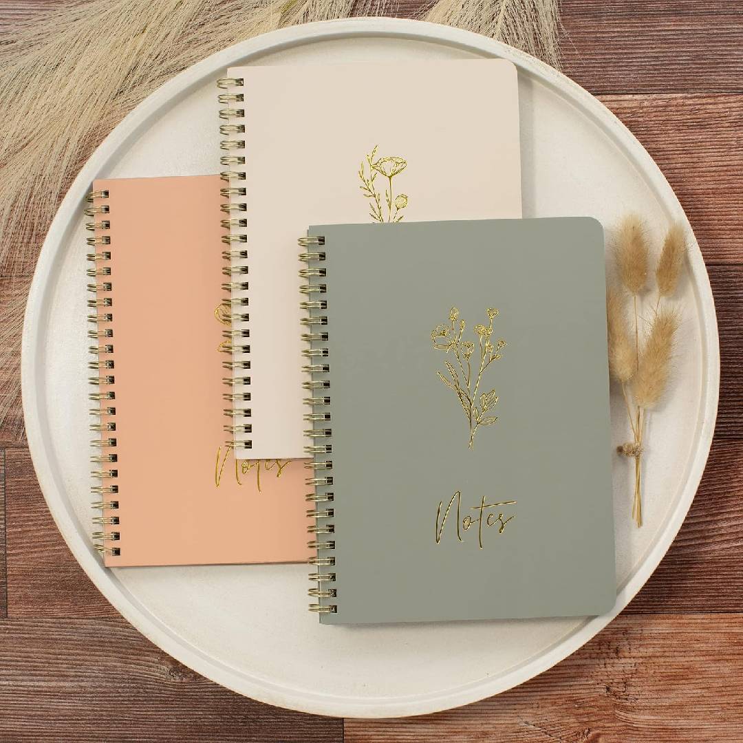 Hermoso set de libretas para escribir, reflexionar y llevar un diario personal.
